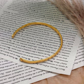 Vintage Gold & Silver S925 Open Cuff Bracelet